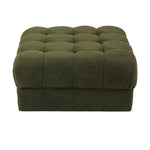 1 Seater Boucle Modular Ottoman Armless TOFU Green