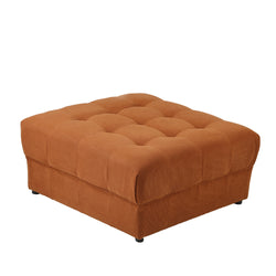 1 Seater Velvet Modular Ottoman Armless TOFU Brown