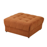 1 Seater Velvet Modular Ottoman Armless TOFU Brown