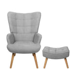 Armchair Lounge Chair Fabric/Sherpa Sofa