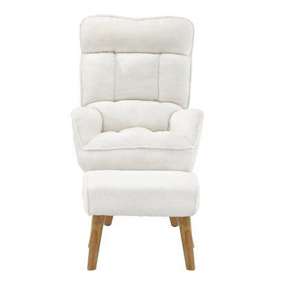 4X 360 Swivel Recliner Armchair Lounge with Stool Sherpa