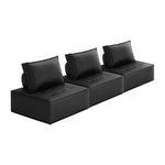 Pu Leather Sofa Couch Black