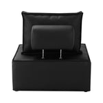 Pu Leather Sofa Couch Black