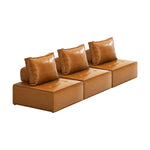 Pu Leather Sofa Couch Brown