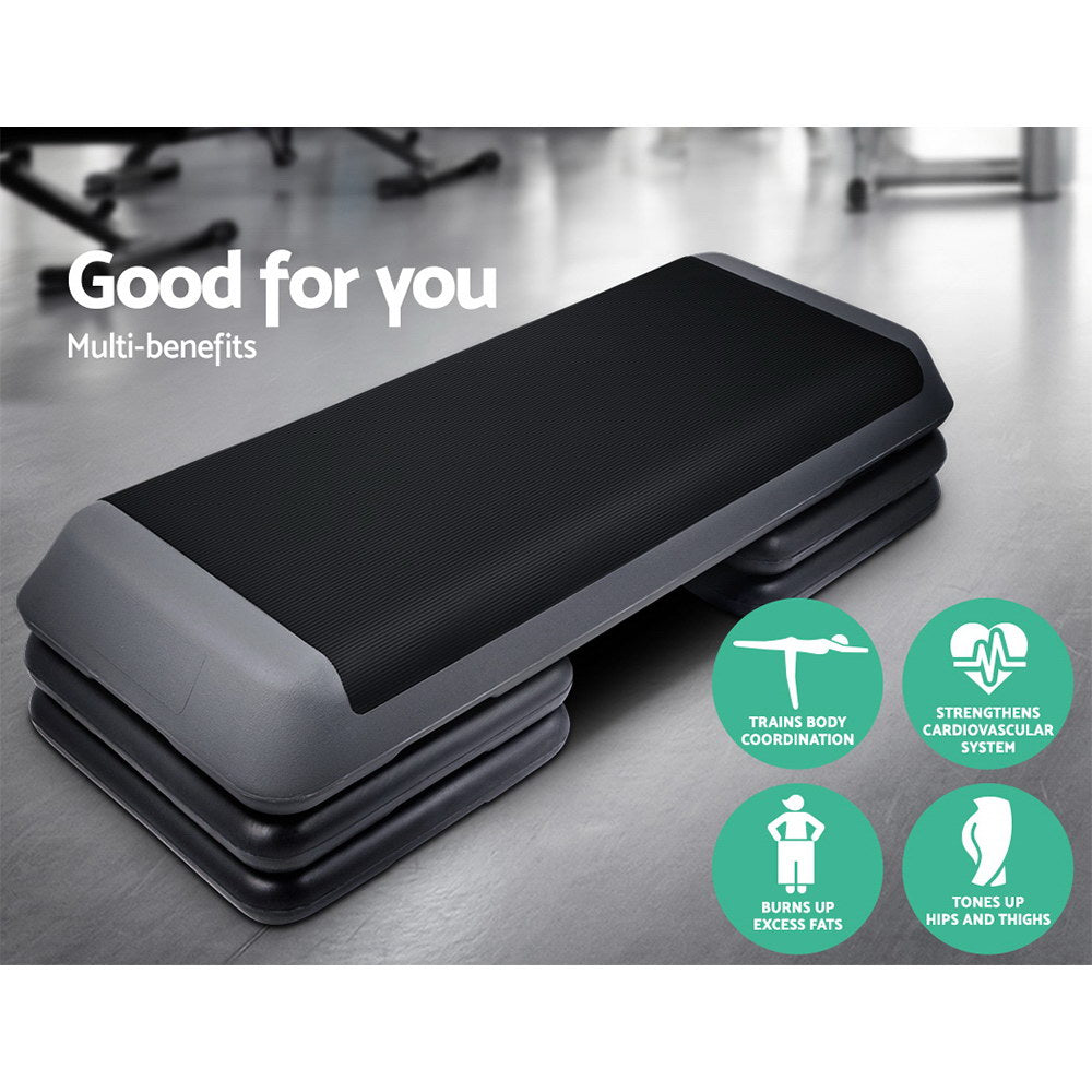 3 Level Aerobic Step Exercise Stepper 110Cm Gym Home Fitness