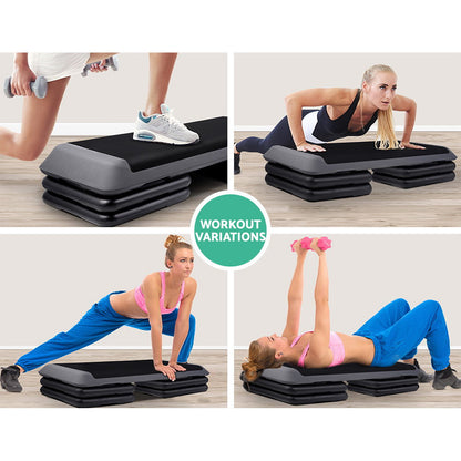 3 Level Aerobic Step Exercise Stepper 110Cm Gym Home Fitness