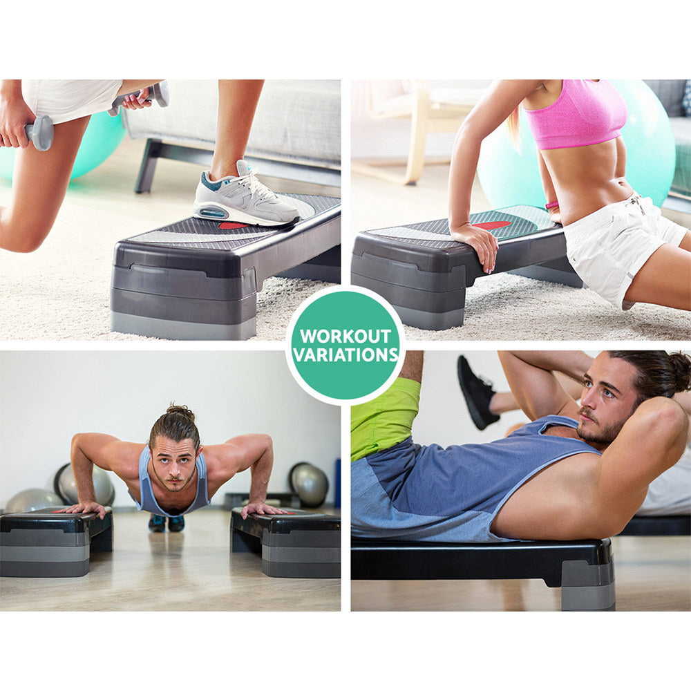 3 Level Aerobic Step Exercise Stepper 78Cm Gym Home Fitness