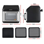 13L digital air fryer oven with LCD display for oil free fast cooking
