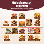 13L digital air fryer oven with LCD display for oil free fast cooking