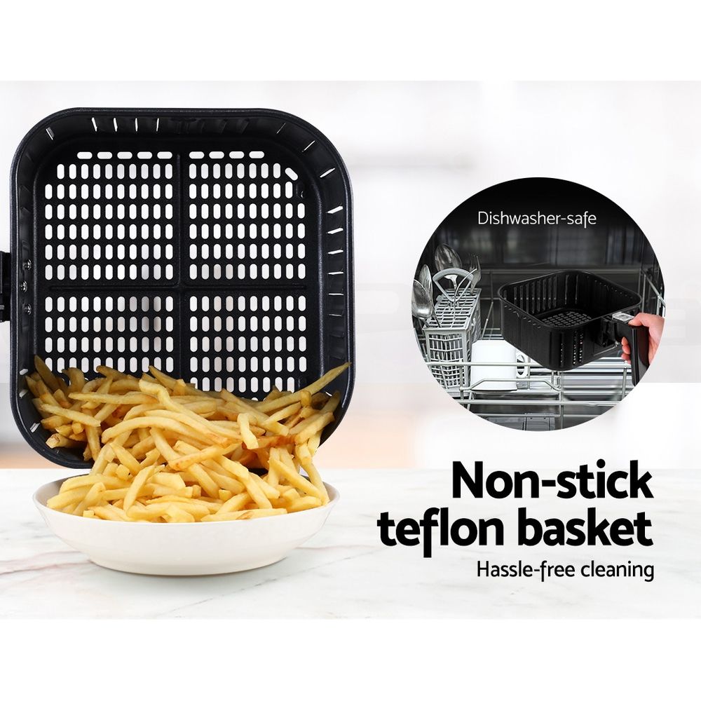 Air Fryer 7L Lcd Fryers Black