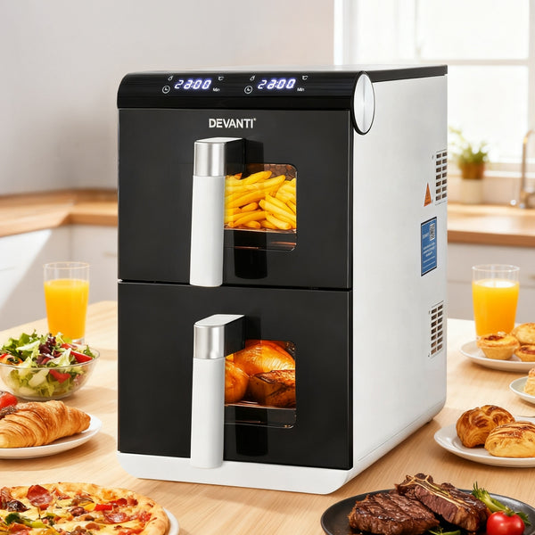  11L Dual Zone Air Fryer Oven With Rapid Heat Circulation Technology
