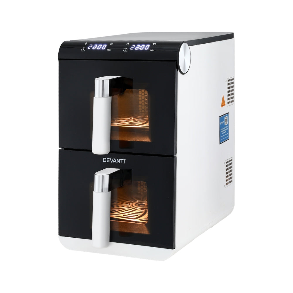 11L Dual Zone Air Fryer Oven With Rapid Heat Circulation Technology