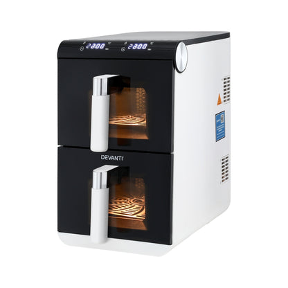 11L Dual Zone Air Fryer Oven With Rapid Heat Circulation Technology