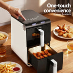 11L Dual Zone Air Fryer Oven With Rapid Heat Circulation Technology