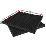 20 Acoustic Foam Panels - 50x50x5cm Eggshell Soundproofing