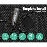 20 Acoustic Foam Panels - 50x50x5cm Eggshell Soundproofing