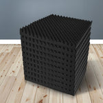 20 Acoustic Foam Panels - 50x50x5cm Eggshell Soundproofing