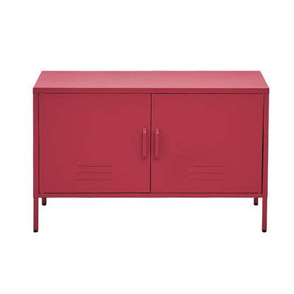 Buffet Sideboard Metal Cabinet - BASE Charcoal/Green/Pink/White