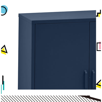 Buffet Sideboard Metal Cabinet - SWEETHEART Charcoal/Blue/Green