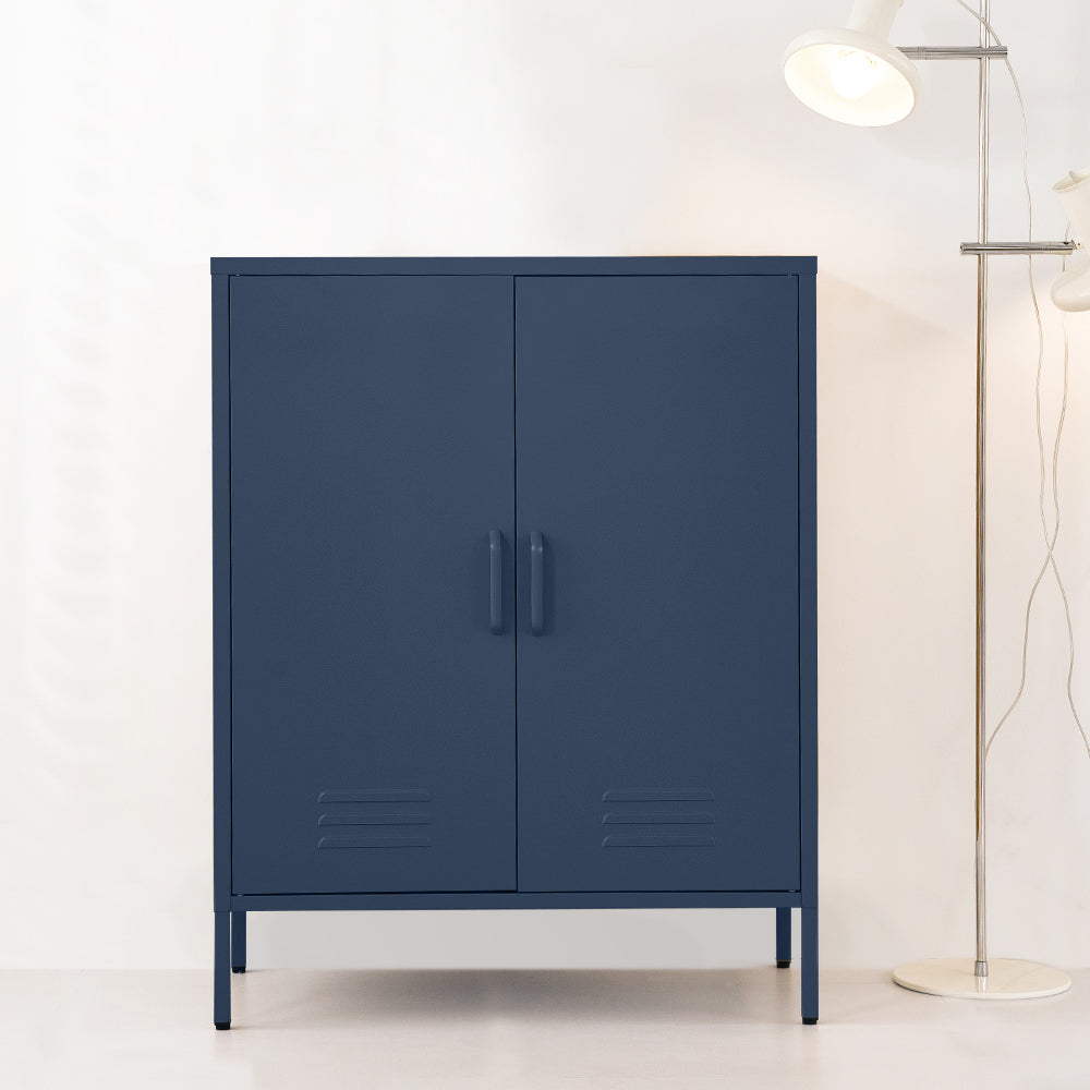 Buffet Sideboard Metal Cabinet - SWEETHEART Charcoal/Blue/Green