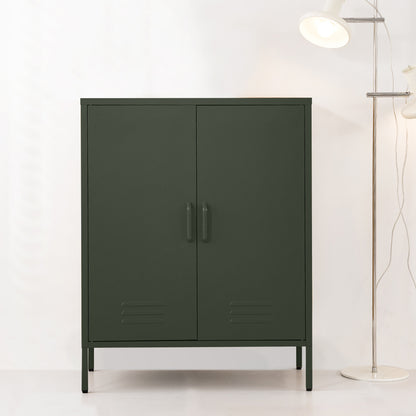 Buffet Sideboard Metal Cabinet - SWEETHEART Charcoal/Blue/Green