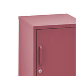 Bedside Table Metal Cabinet - Mini Pink