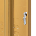 Bold Yellow Metal Bedside Table