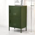 Buffet Sideboard Metal Cabinet - Double Green