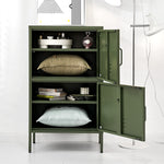 Buffet Sideboard Metal Cabinet - Double Green