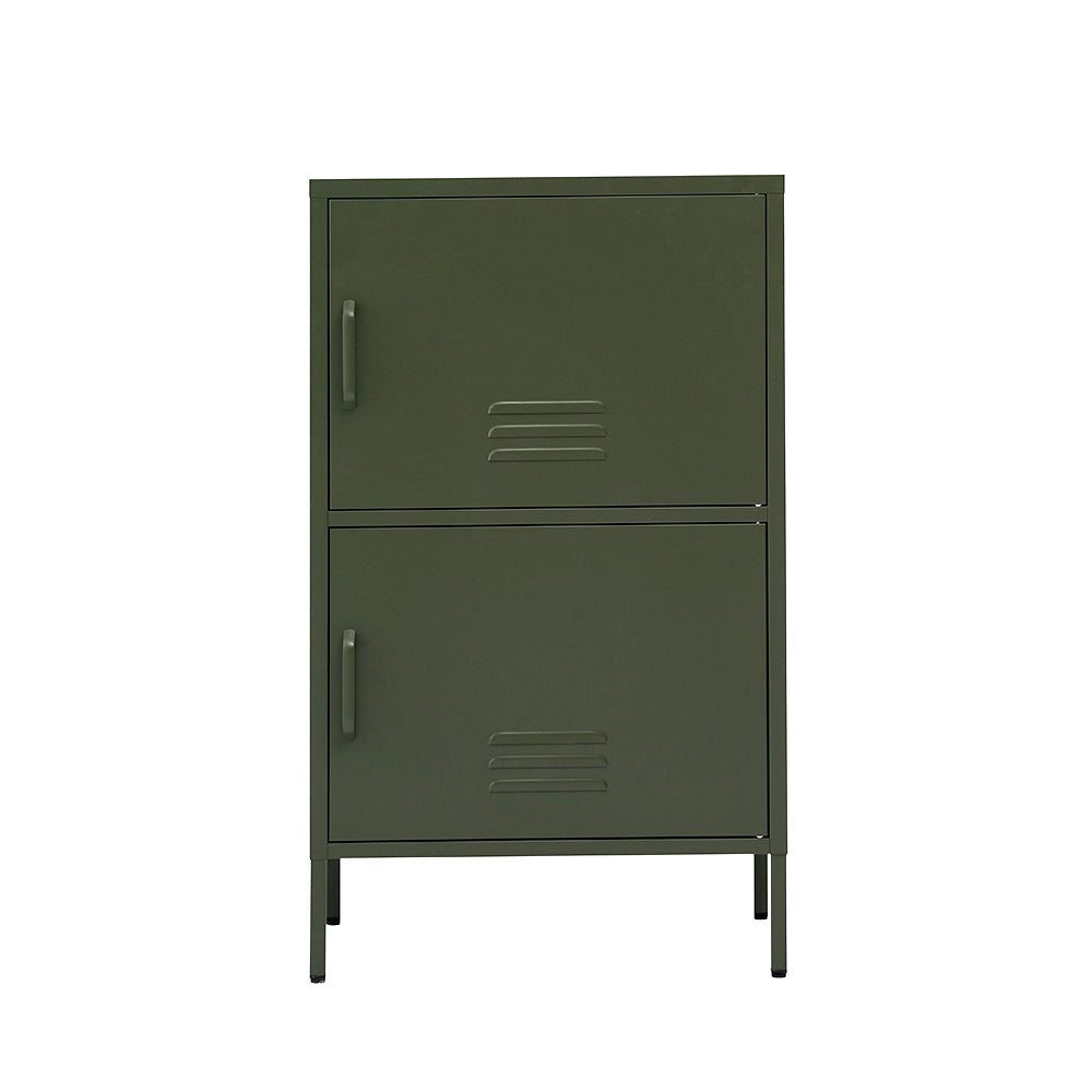 Buffet Sideboard Metal Cabinet - Double Green