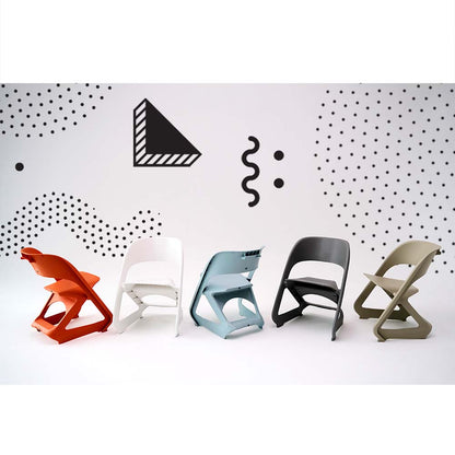 4 Dining Chairs Office Cafe Lounge Seat Stackable Plastic Chairs White