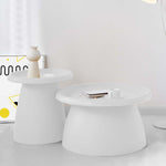 Coffee Table Mushroom Nordic Round Large Side Table 70CM WH/GR/YE/PK/GY/RD