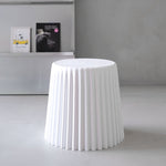 Set of 4 Cupcake Bar Stools Stackable Foot Stools Black/White