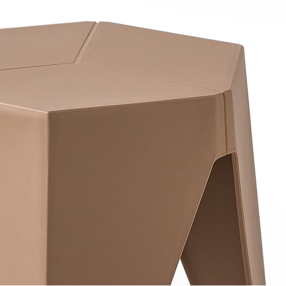 Set of 2 Puzzle Stool Plastic Stacking Stools Chair Outdoor Indoor BR/BL/YE/PK/GY/RD/GR/BK/WH
