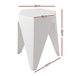 4PC Puzzle Stool Plastic Bar Stools Stackable