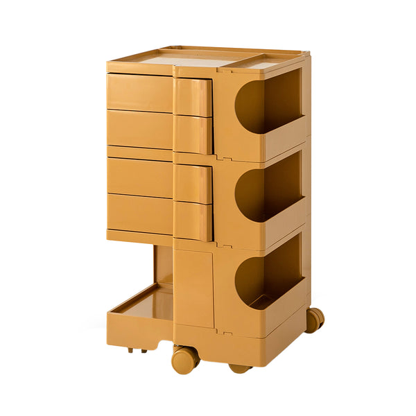  Durable Yellow Storage Trolley - 5 Tier