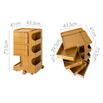 Durable Yellow Storage Trolley - 5 Tier