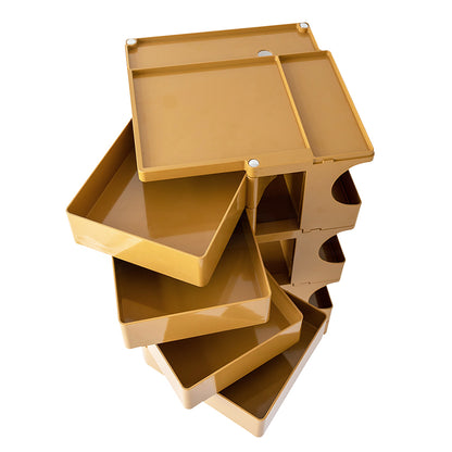 Durable Yellow Storage Trolley - 5 Tier