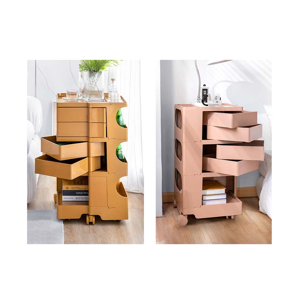 Durable Yellow Storage Trolley - 5 Tier