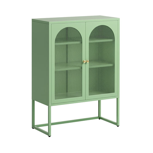 Green Metal Locker Sideboard with Storage
