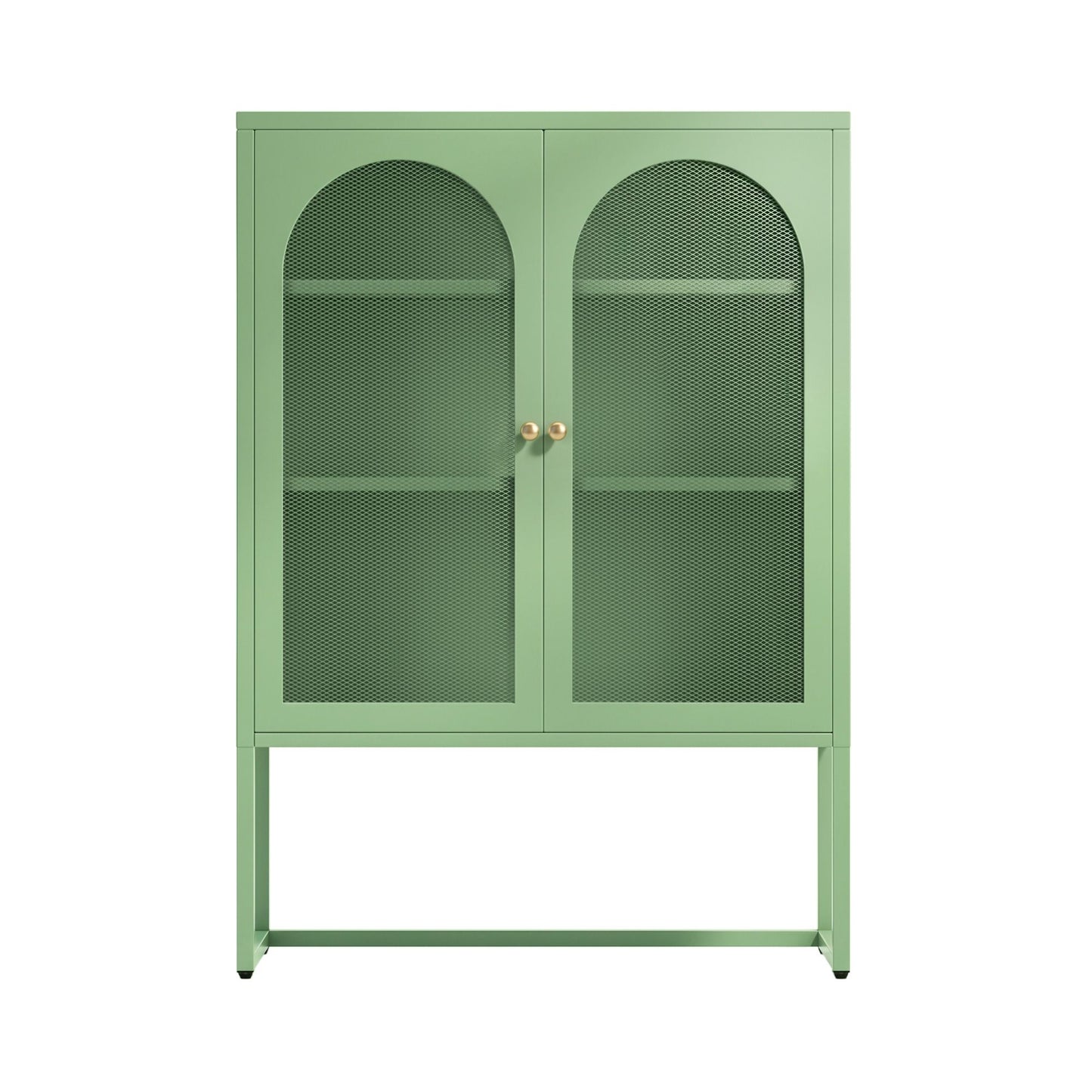 Green Metal Locker Sideboard with Storage