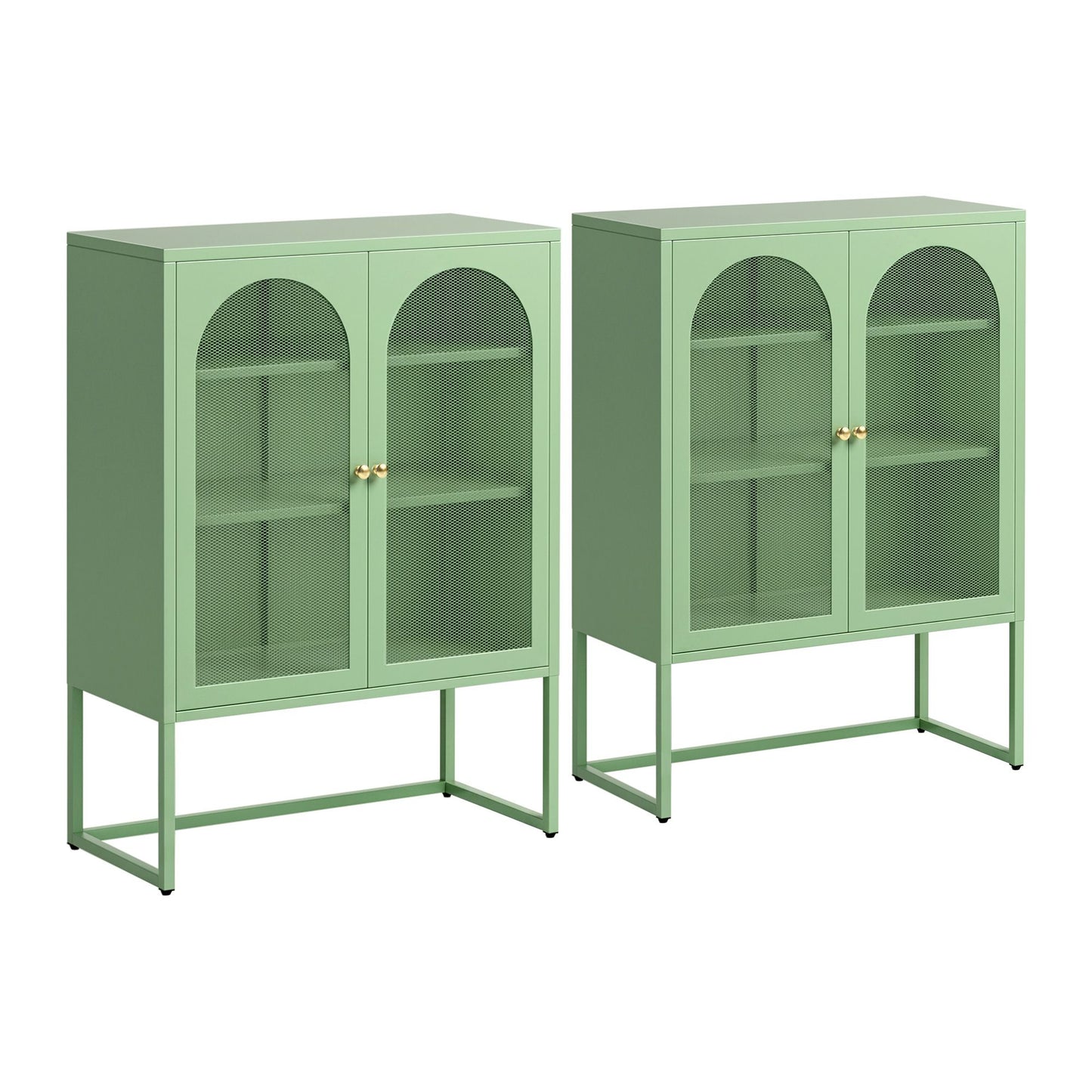 Green Mesh Door Buffet Sideboard Cabinet | HomeAndLiving