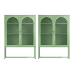 Green Mesh Door Buffet Sideboard Cabinet | HomeAndLiving