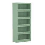 Buffet Sideboard Cupboard Cabinet Storage Mesh Doors Metal Green Elia