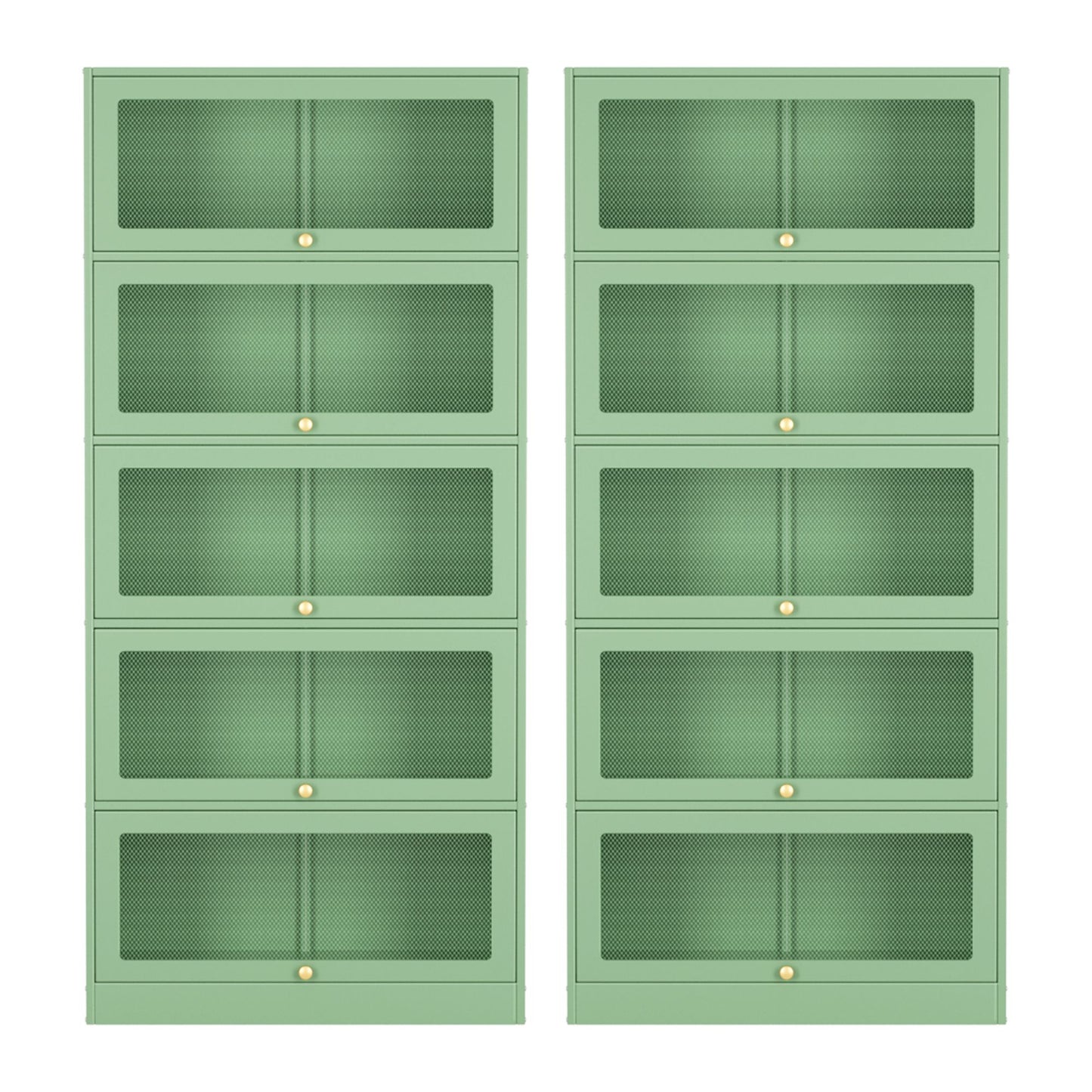 Steel Mesh Buffet Sideboard Cabinet Set of 2 | HomeAndLiving - 5