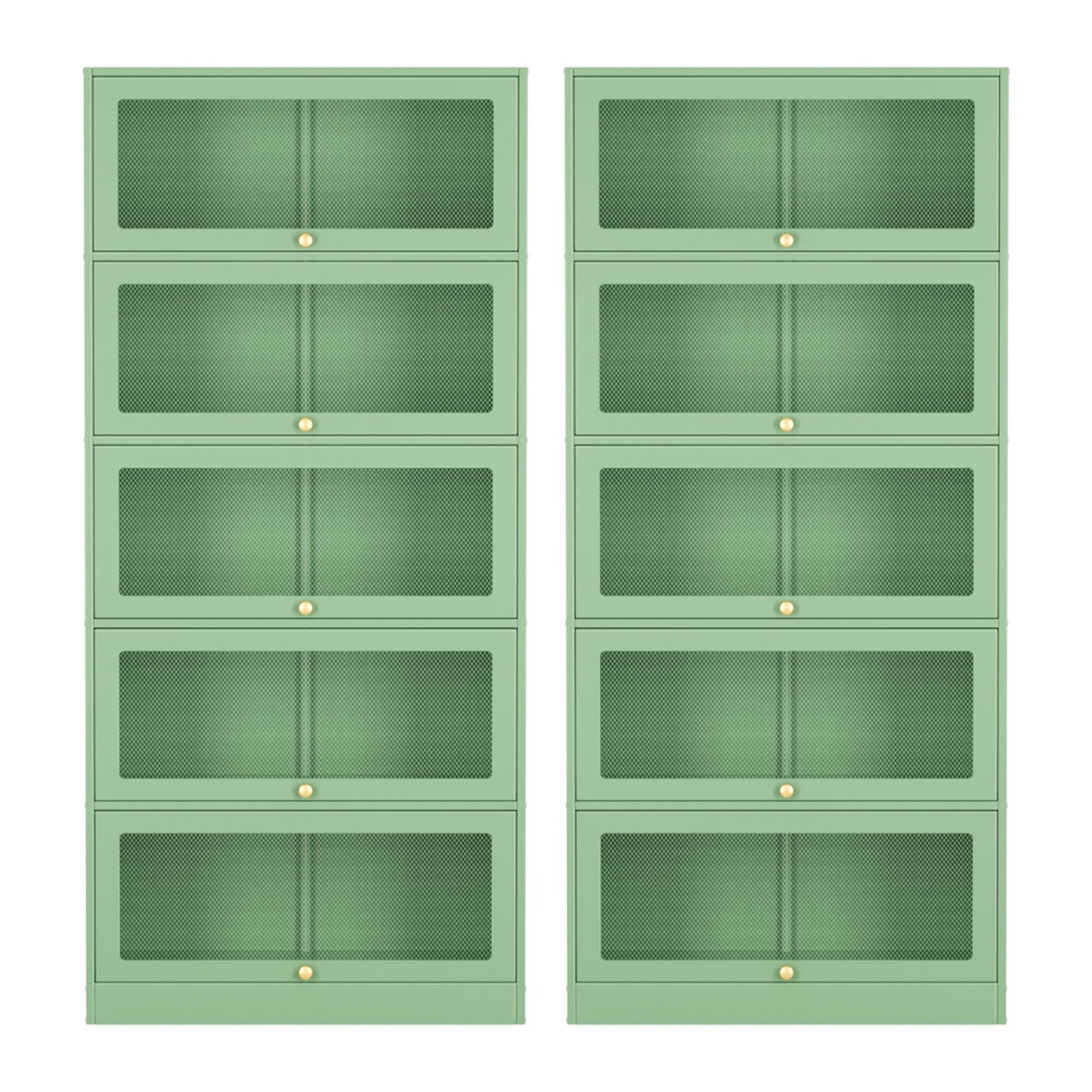 Steel Mesh Buffet Sideboard Cabinet Set of 2 | HomeAndLiving - 5