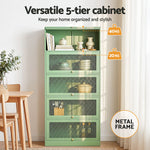 Steel Mesh Buffet Sideboard Cabinet Set of 2 | HomeAndLiving