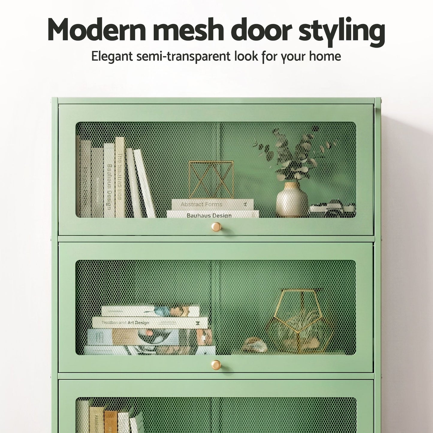 Steel Mesh Buffet Sideboard Cabinet Set of 2 | HomeAndLiving - 8