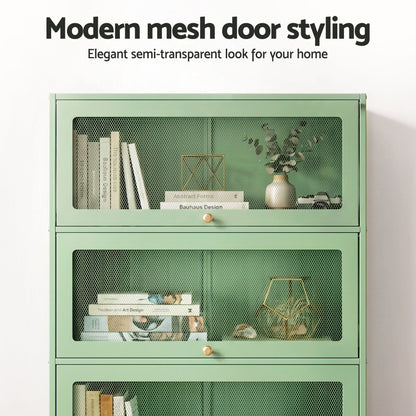 Steel Mesh Buffet Sideboard Cabinet Set of 2 | HomeAndLiving - 8