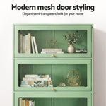 Steel Mesh Buffet Sideboard Cabinet Set of 2 | HomeAndLiving